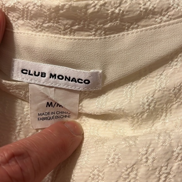 Club Monaco Open Shoulder Long Sleeve Blouse - Picture 9 of 10